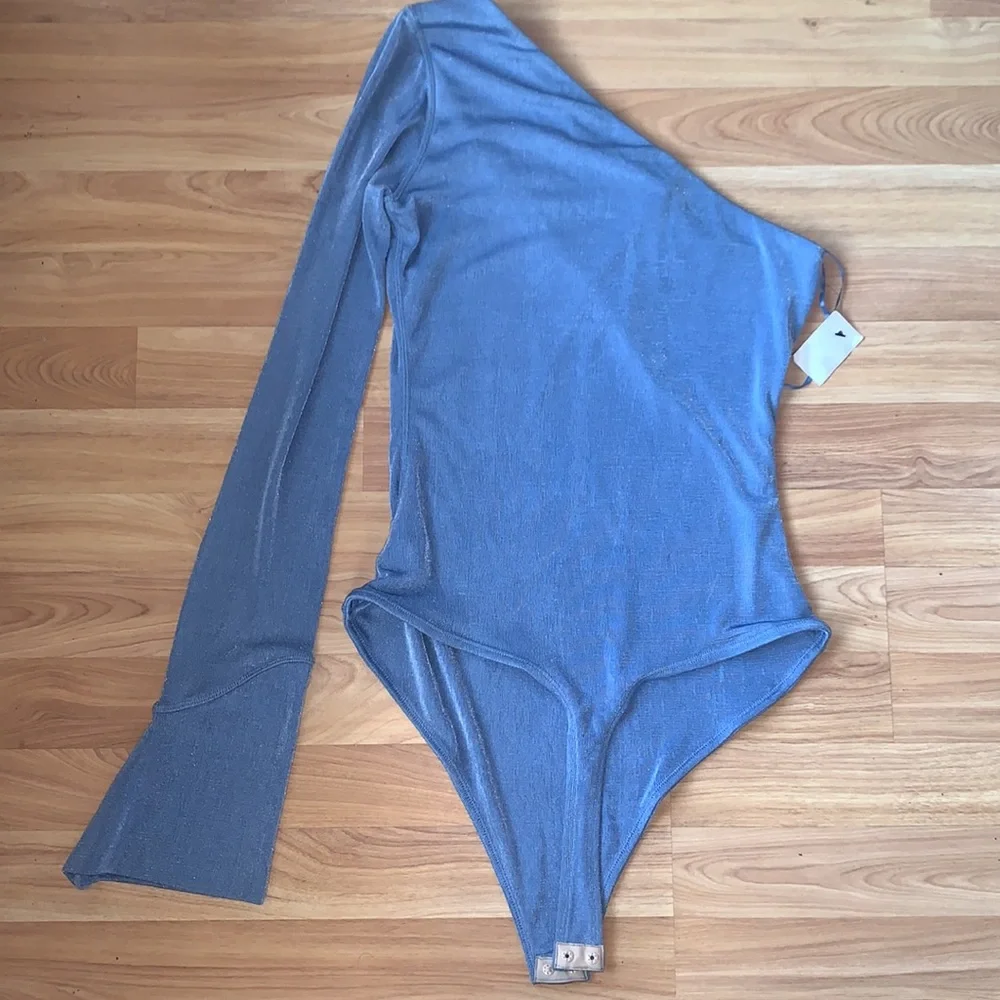 Alix NYC Designer one shoulder bodysuit size M - Picture 7 of 14